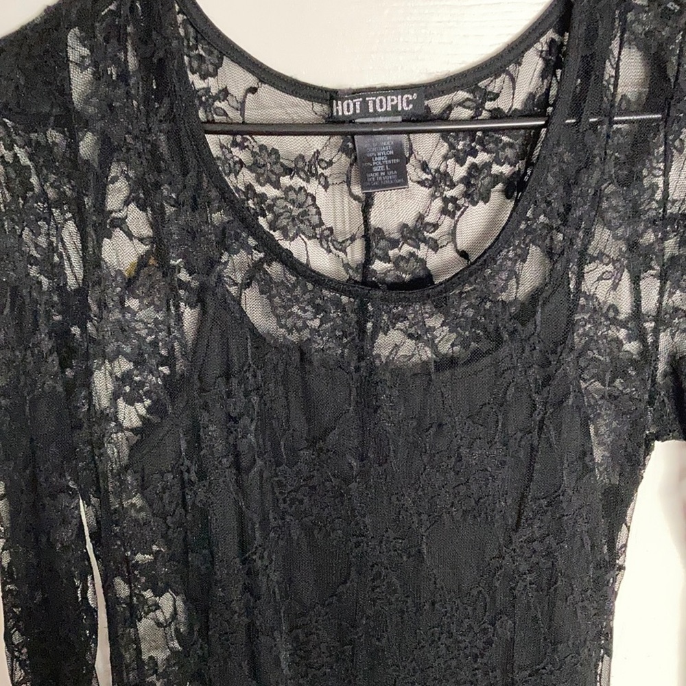 Black lace dress